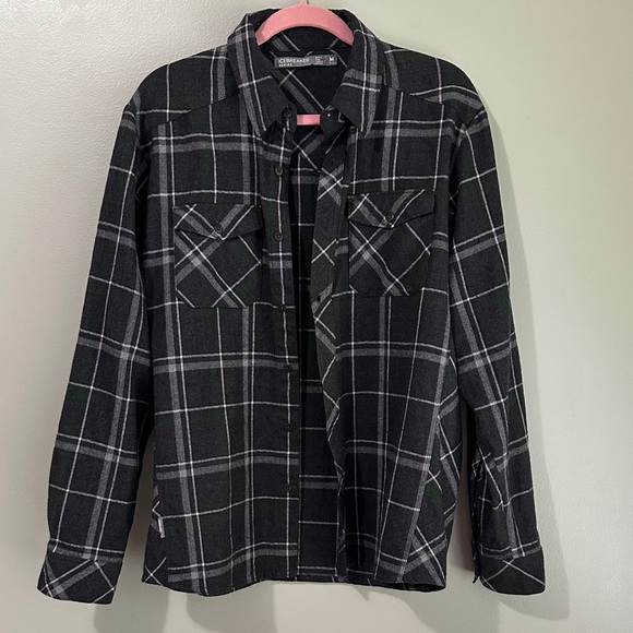 Icebreaker Merino Wool Plaid Button Down Shirt /Shacket Outdoor, Travel Camping - Picture 1 of 8
